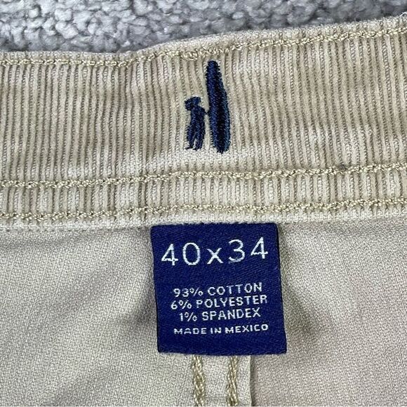 Johnnie-O Pants Men's 40X30* Khaki Straight Corduroy Pockets Casual - Picture 3 of 12
